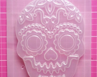 Skeleton Mold, Sugar Skull Mold, Goth Mold, Plastic Skull Mold, Creepy Mold, Resin Mold, Soap Mold, Clay Mold