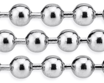 10 Ft 4 mm Stainless Steel Ball Chain (stbl4)