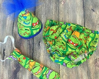 Ninja turtles cake smash outfit, boys first birthday outfit, TMNT cake smash outfit, TMNT birthday boy outfit, ninja turtle first birthday