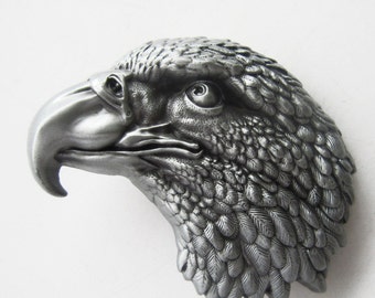 Vintage Pewter Eagle Belt Buckle
