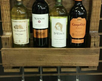 Four bottle wine rack