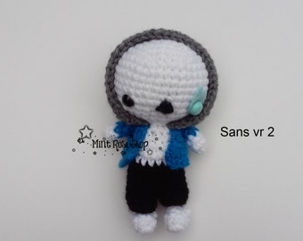 Undertale Sans version 2 Amigurumi, Undertale Plush, Sans Plush, Made to Order, Undertale Amigurumi