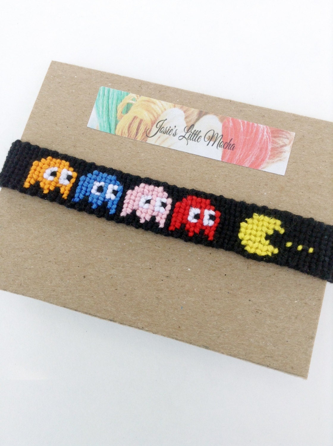 Pacman Bracelet / Pacman friendship bracelet / Gamer Jewelry