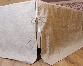 Linen Coverlet Bed Cover Organic Bedspread 100% Flax Natural Linen Twin XL CalKing Queen King Full Double Linen Bed Coverlet