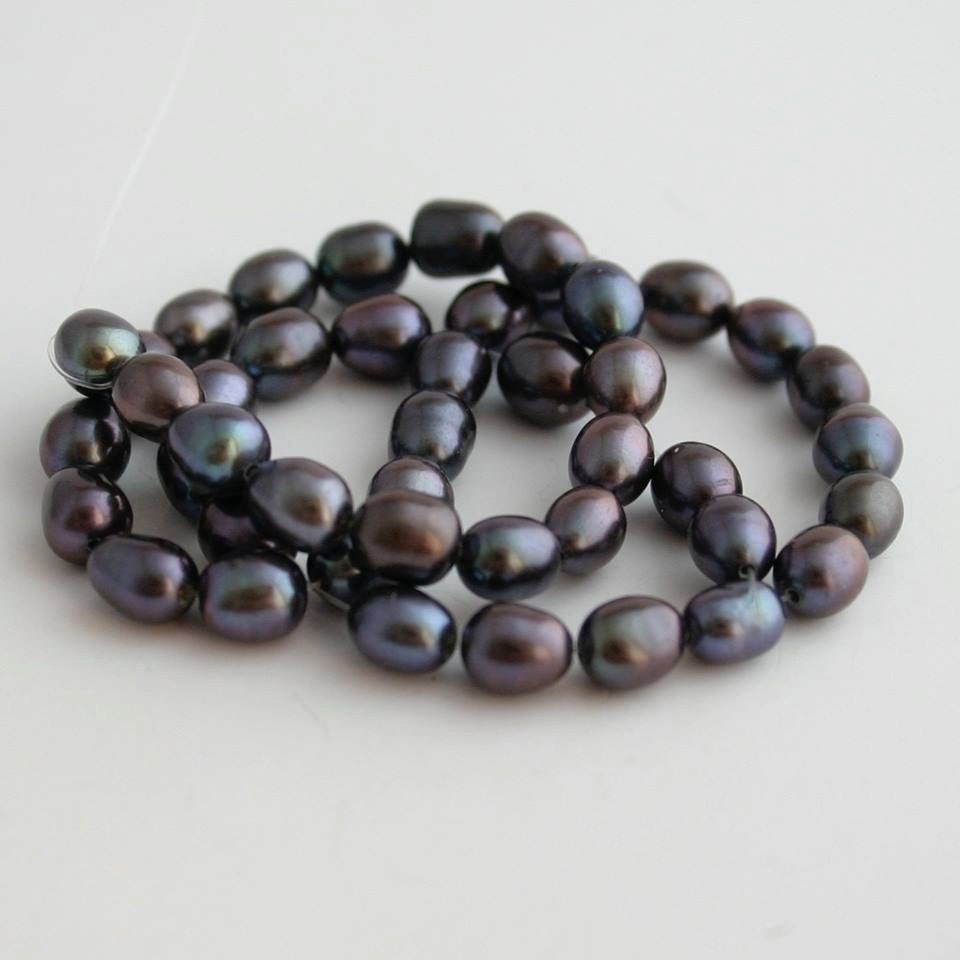 Natural Peacock Freshwater Pearls 56mm 10 beads for