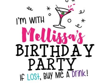 Custom Birthday Party Temporary Tattoos