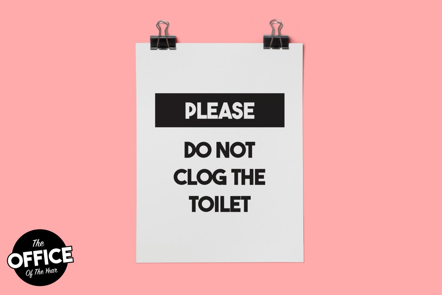 Please Do Not Clog The Toilet Washroom Toilet Sign