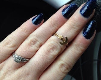 Anchor acrylic nails by NailsForNailBiters on Etsy