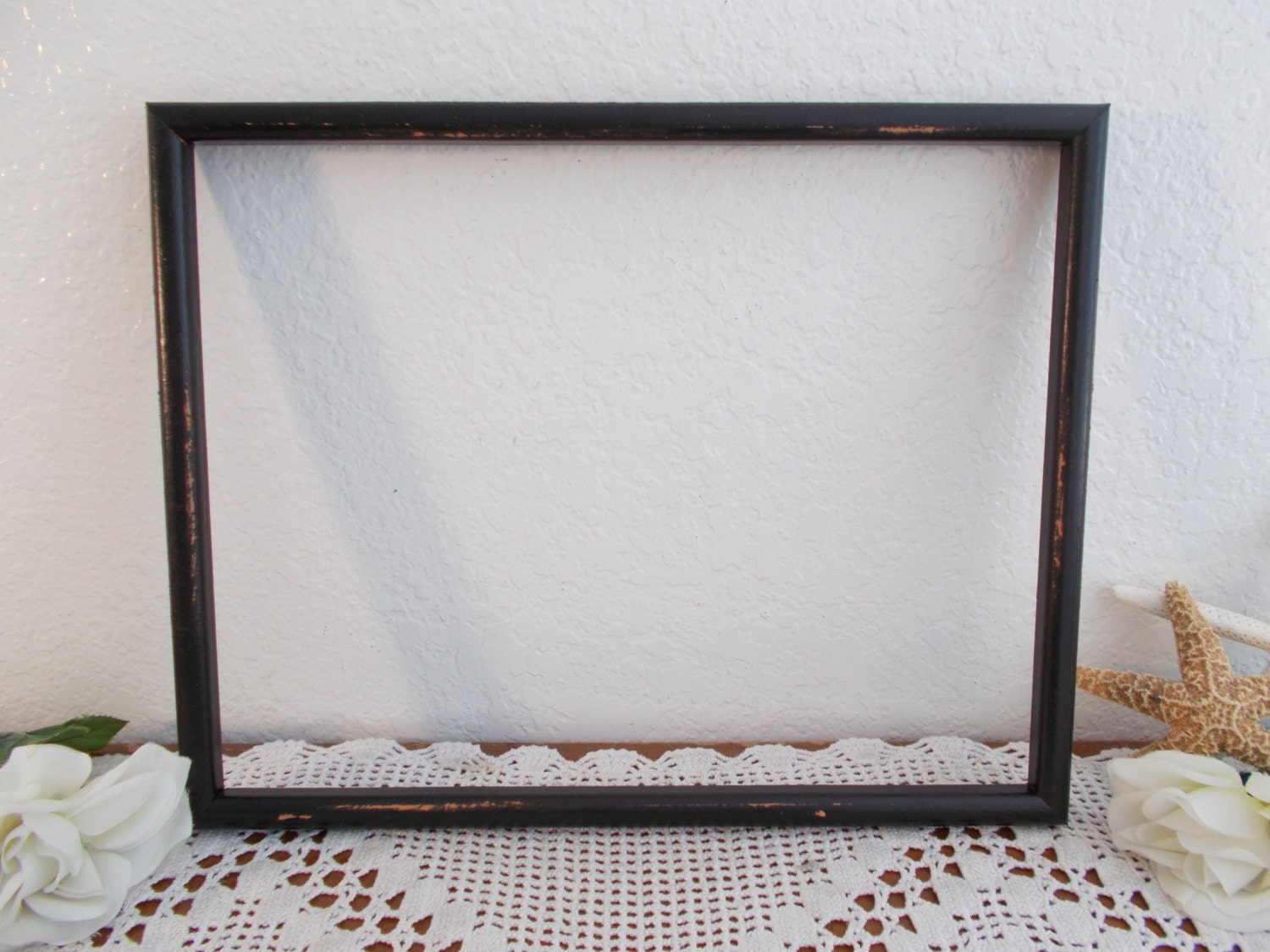 Black Wood Picture Frame 11 x 14 Photo Decoration Rustic