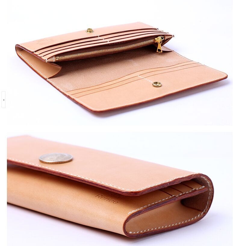 PDF Pattern leather template Long wallet by LeatherPatternCraft