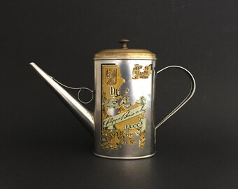 Filippo Berio Olive Oil Can; Metal Olive Oil Can; Italian Olive Oil Can; Olive Oil Tin; Vintage Olive Oil Can; Filippo Berio; Kitchen Decor