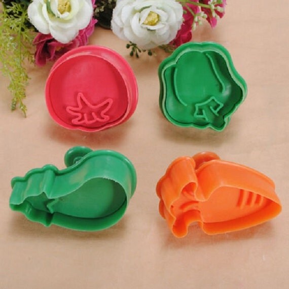 Vegetables Shape Cookie Cutters Set Carrot Tomato Pepper