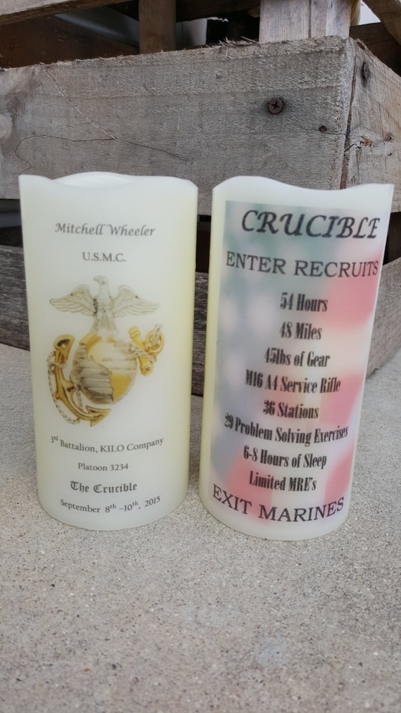 USMC Marine Corps Crucible Candle Have it by UnitedByCandleLight Usmc