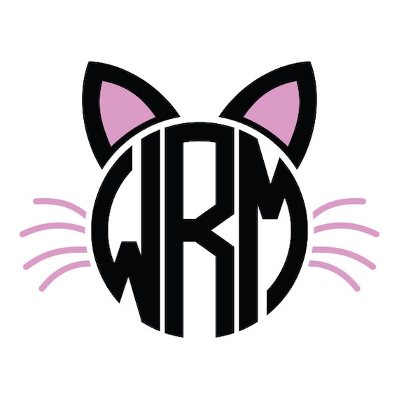 Download Cat Halloween Monogram Designs Cuttable Pack SVG by ...