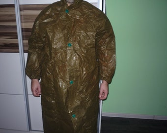 Vintage Military Chemical Raincoat, Army Raincoat with Boots and Gloves, Vintage Poncho, Unused Condition, Cold War Soviet union 1970s