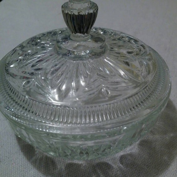 Vintage studio nova cut crystal lidded candy bowl by rarenomore