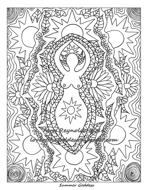 printable coloring page coloring pages summer solstice