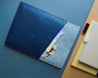 MacBook 12", 13" & 15" sleeve,New MacBook Pro 13 sleeve, MacBook Air 13 pouch, MacBook Pro 13 Retina case, McBook 12 sleeve // CULT (Blue)