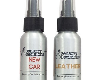 Car Fresheners - New Car Smell & Leather Car Air Freshener - Car Freshener Twin Pack - Car Scents - Car Fragrance Sprays