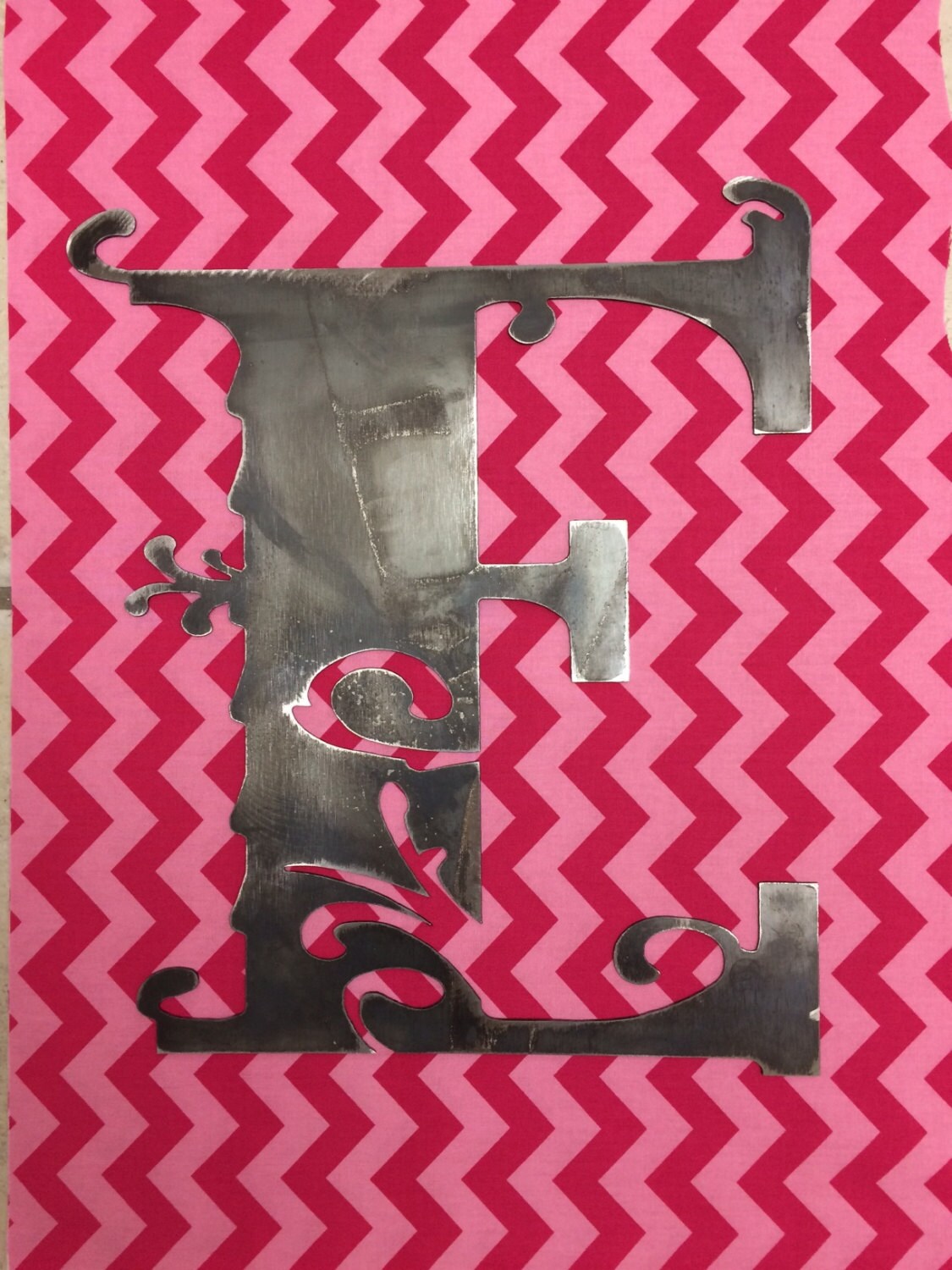 Computer Rendered Plasma Cut Letters Fancy