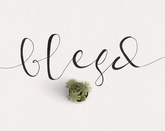 Blesd Modern Calligraphy Font Download