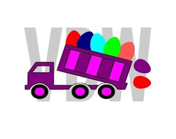 Download Items similar to Solid Easter Egg Truck Truck svg, cutting ...