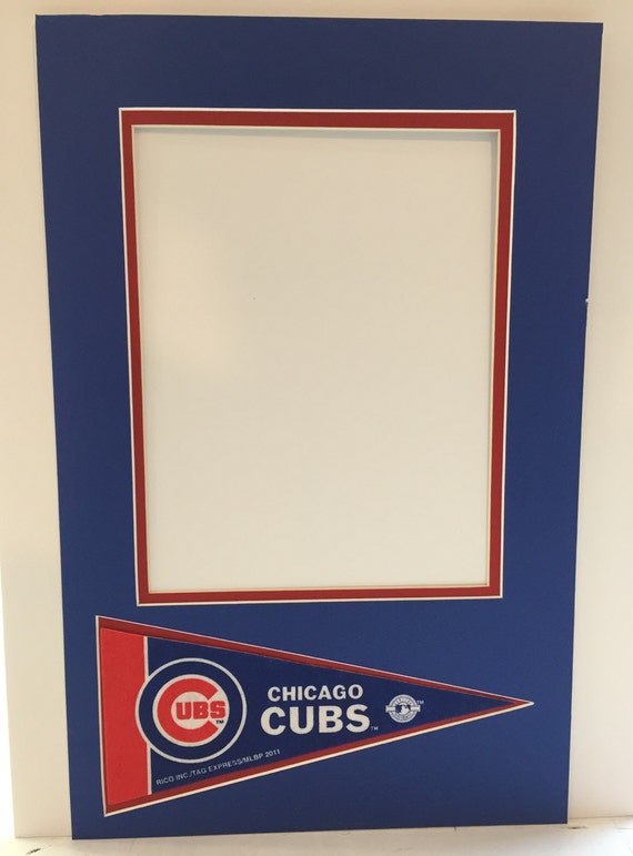 Chicago Cubs Custom Picture Frame Mat To Fit Tour 8x10