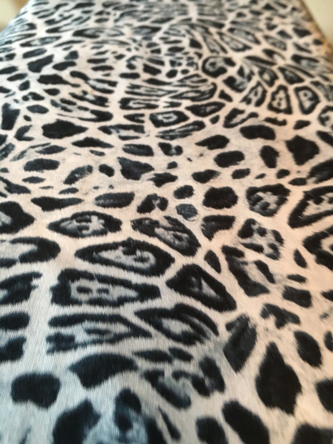 Snow Leopard Print Fabric by the yard from SouthernStyleFabrics on Etsy