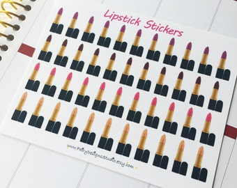 Lipstick Planner Stickers