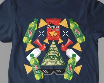New MLG Game Of The Year Blaze it 420 Video Game Illuminati Womens T-Shirt Jersey Mens T-Shirt and Ladies Unisex Adult Sizes