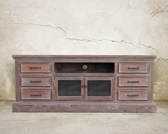 Media Console. TV Stand, Entertainment Center, Reclaimed Wood, Console Tbale, Handmade