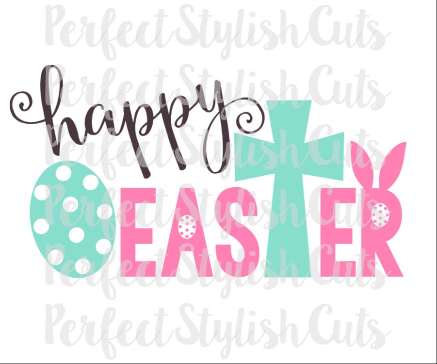 Download Happy Easter SVG DXF FCM eps png Files for by ...