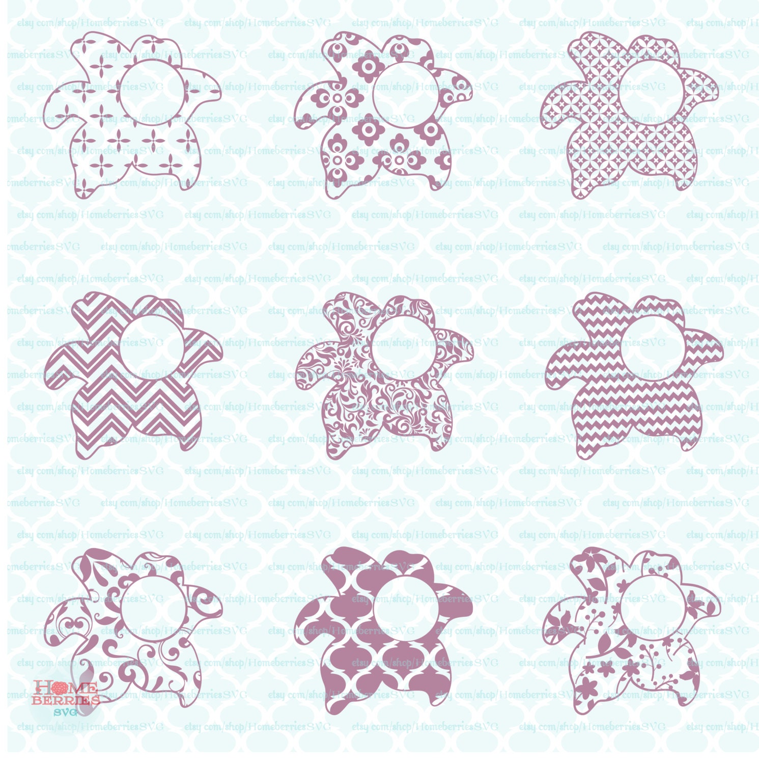 Download Easter SVG Lily Circle Monogram Frames Cut Files Easter