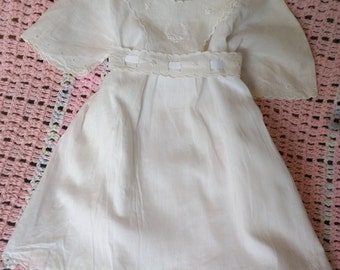 Items similar to Antique 100 yr old Christening Baby Gown Bastiste ...