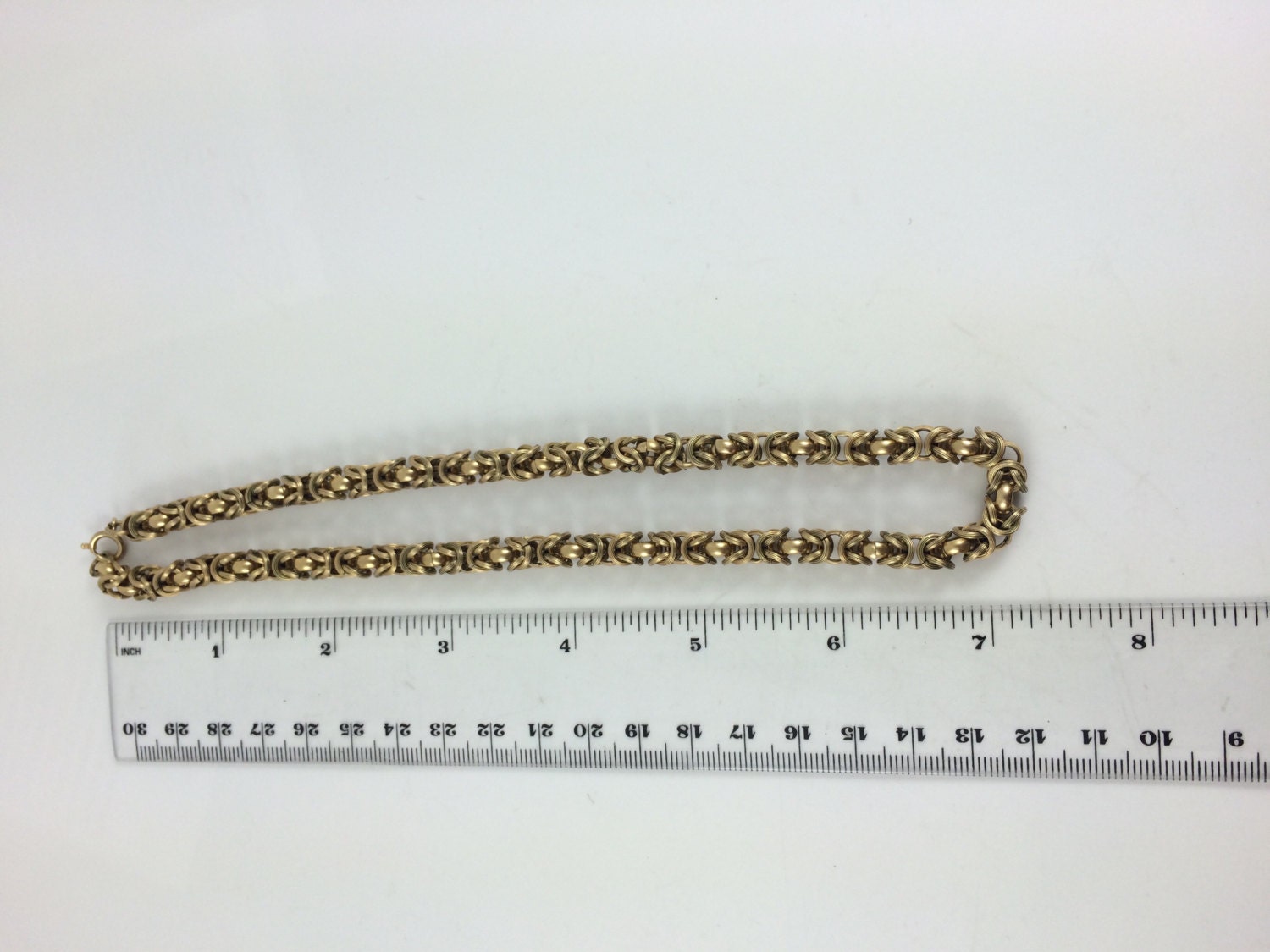 12K Gold Filled Link Necklace H.G.