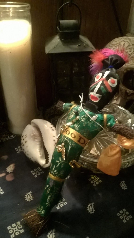 REVENGE green Voodoo doll from New Orleans by hurricaneVoodoo