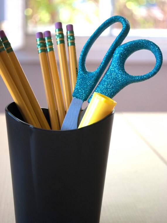 Turquoise Glitter Scissors Office Supplies Glitter Office