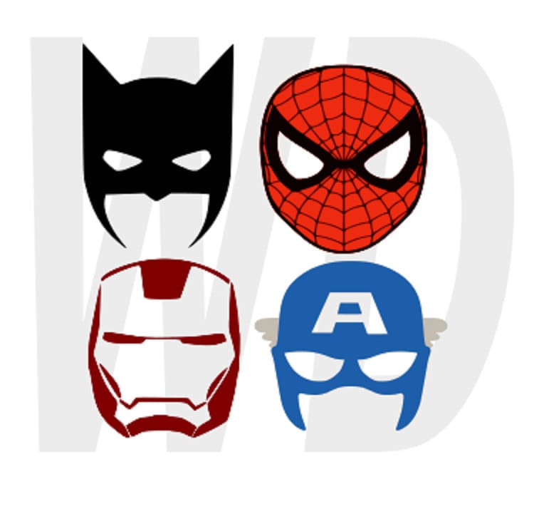 Download Superhero mask assorted svg dxf eps cutting by Walkerdesigns6