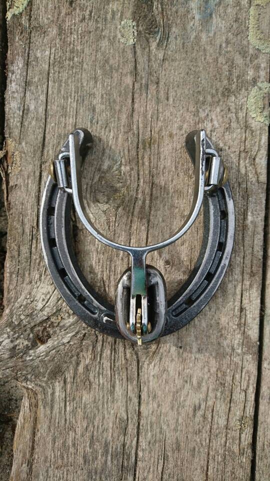 Custom Horseshoe and Spur Door Knocker Rustic Country Home
