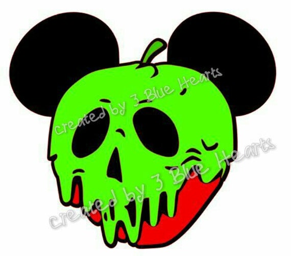 Poison Apple Mickey Head SVG file Snow White by ...