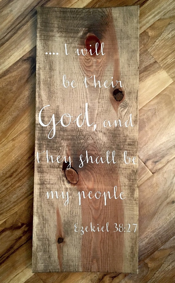 Special Walnut Pine Wood Bible Verse Sign by SimplyGreyDesignCo