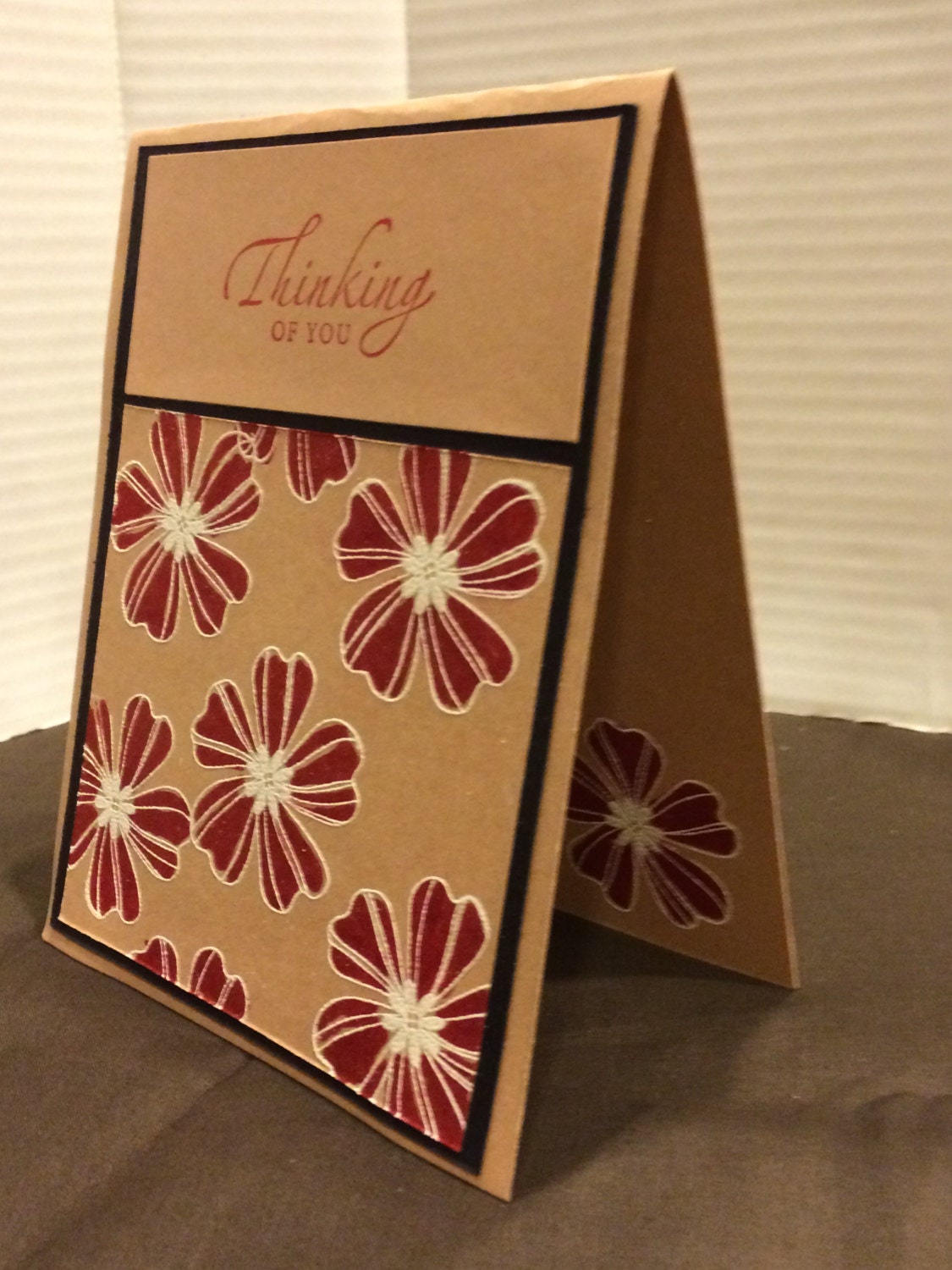 Handmade Card Kit Hand Stamped Card Kit Stamped Card Kit