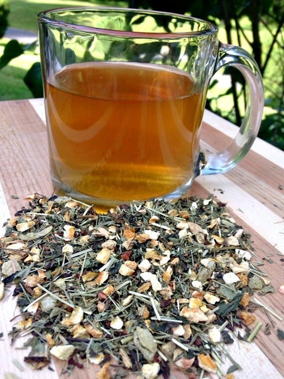 Lemon and Ginger Loose Leaf Tea Red Tea No Caffeine