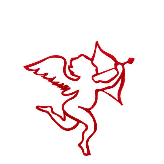 Cupid Valentines Day Embroidery Design