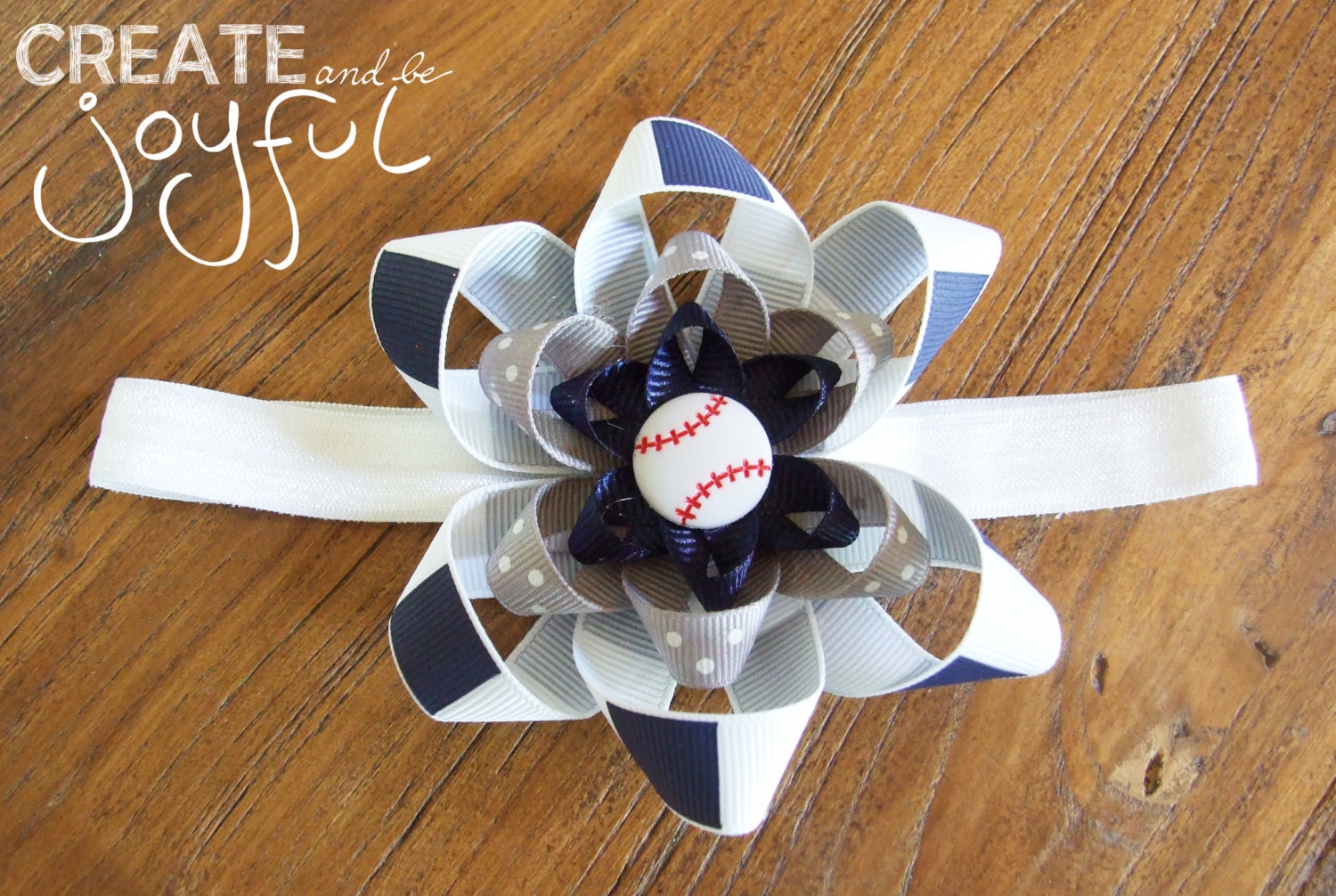 Baseball Baby Headband Toddler TBall Baseball Softball Major