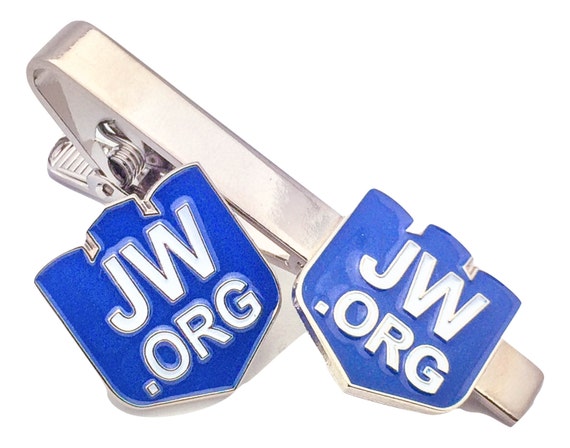 Jw.org Tower Necktie Clip Tie Bar and Lapel Pin Set