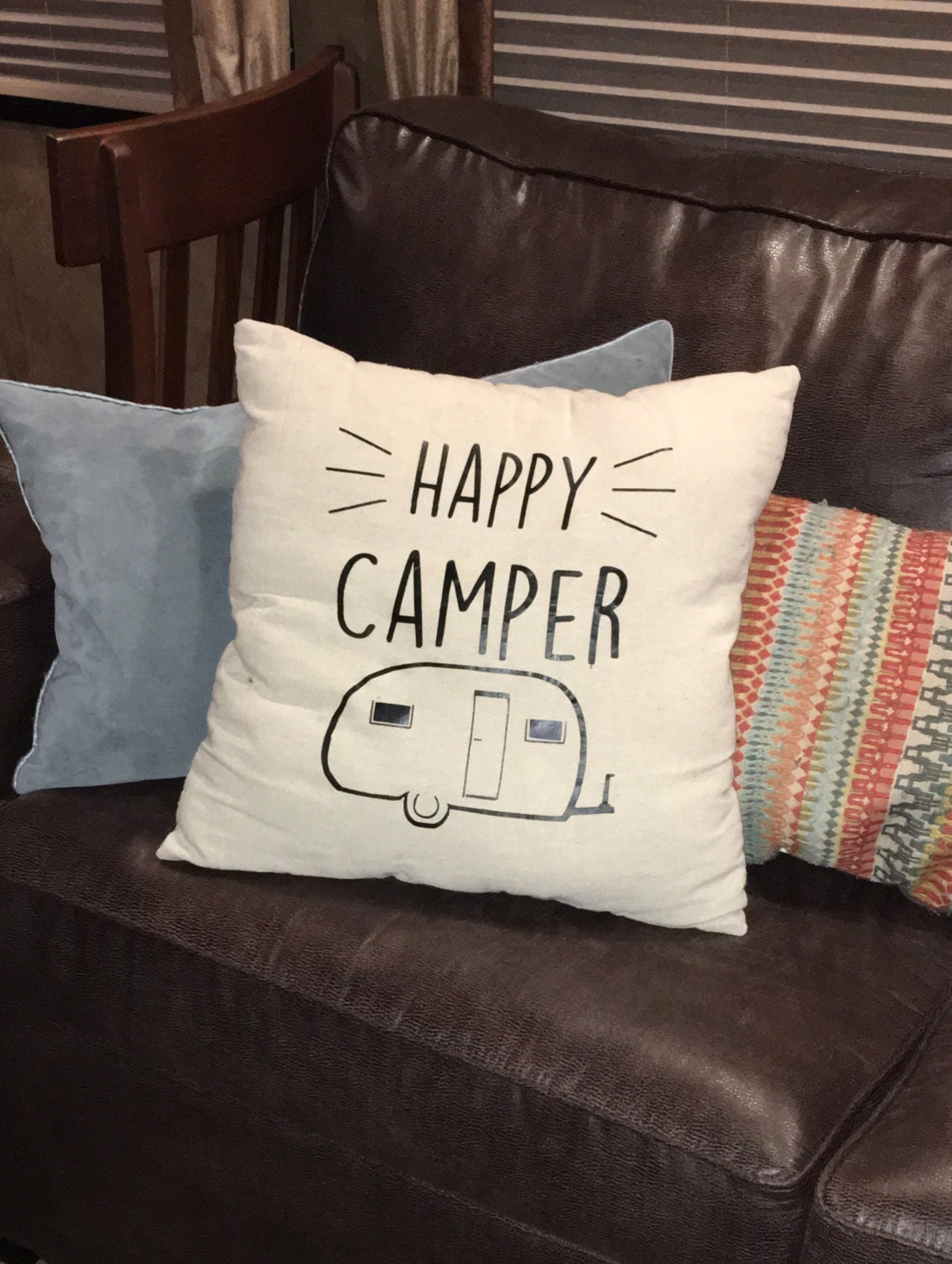Happy Camper Pillow Cover