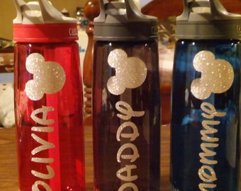 Disney Water Bottles/ Personalized Disney Water bottles/ Disney Water Bottle/ Disney Cups/ Disney Cup/ Disney Water Bottle Decals