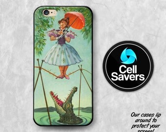 Haunted Mansion iPhone 6s Case iPhone 7 iPhone 6 Plus iPhone 6s + iPhone 5c iPhone 5 iPhone SE Stretching Room Painting Crocodile Umbrella
