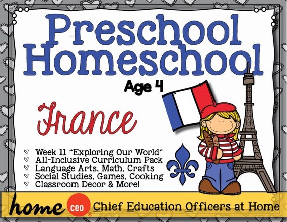 preschool-homeschool-france-unit